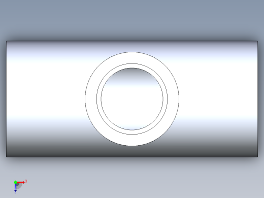 聚氯乙烯配件02-Sch80_ReducingTee_SxSxS_801-131_1in x 0.75in俯视缩略图