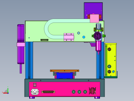 数码式打胶针筒针头机后视缩略图
