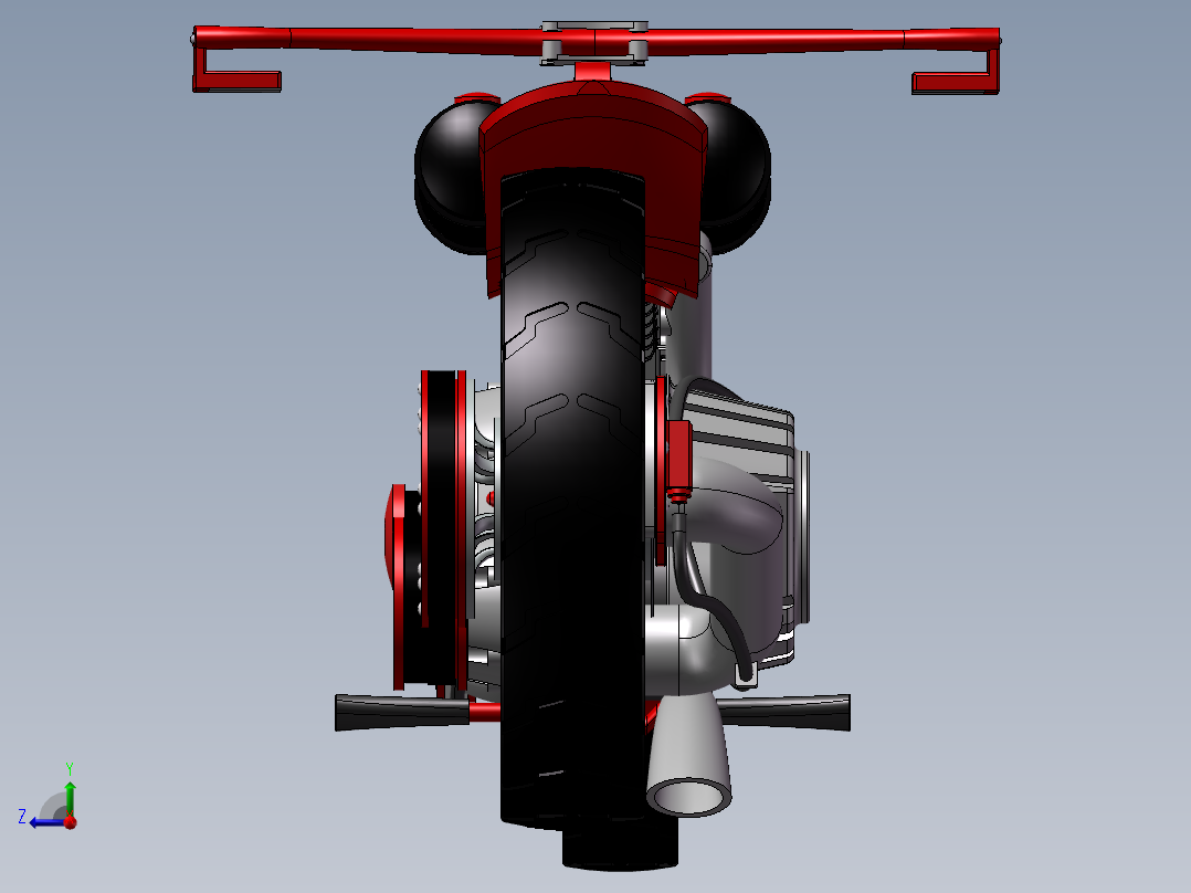 梦之翼摩托右视图