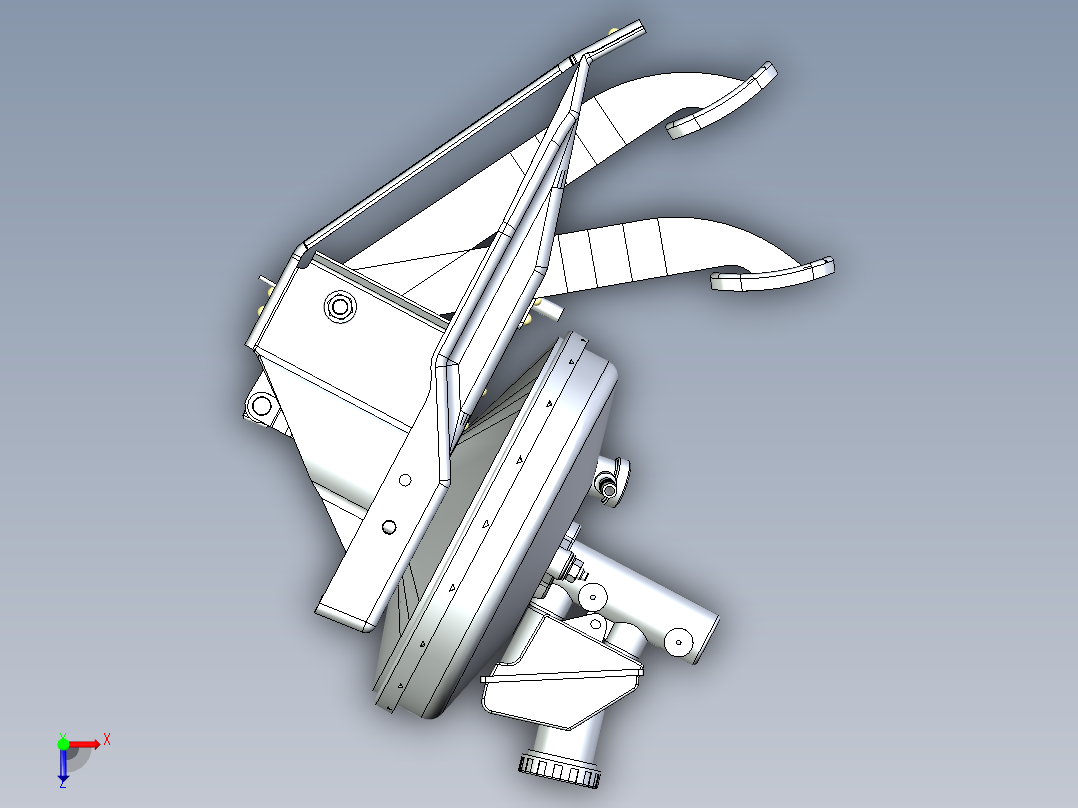 汽车制动俯视图