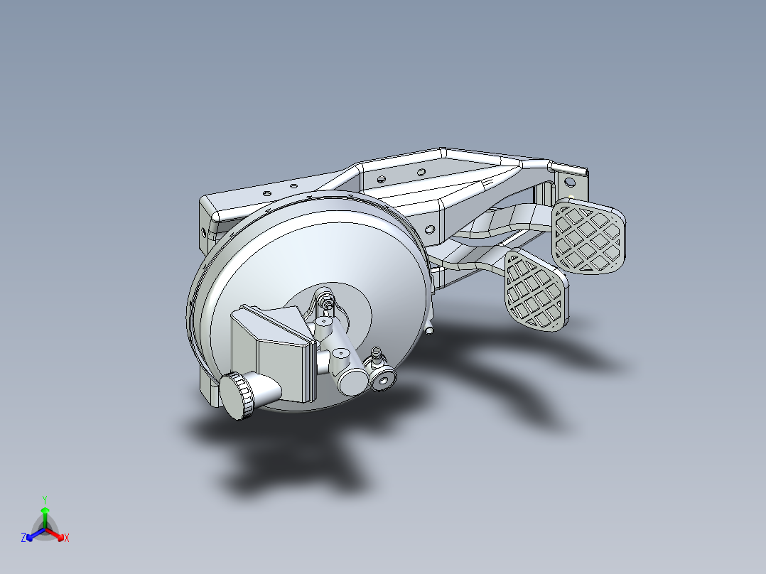 汽车制动正等轴测图