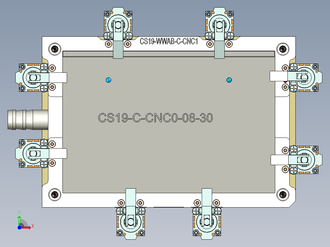 CS19-WWAB-C-CNC1笔记本CNC工装夹具三维模型-181011前视图