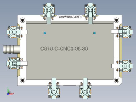 CS19-WWAB-C-CNC1笔记本CNC工装夹具三维模型-181011前视缩略图