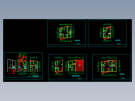 跃式(四房二厅三卫)结构图