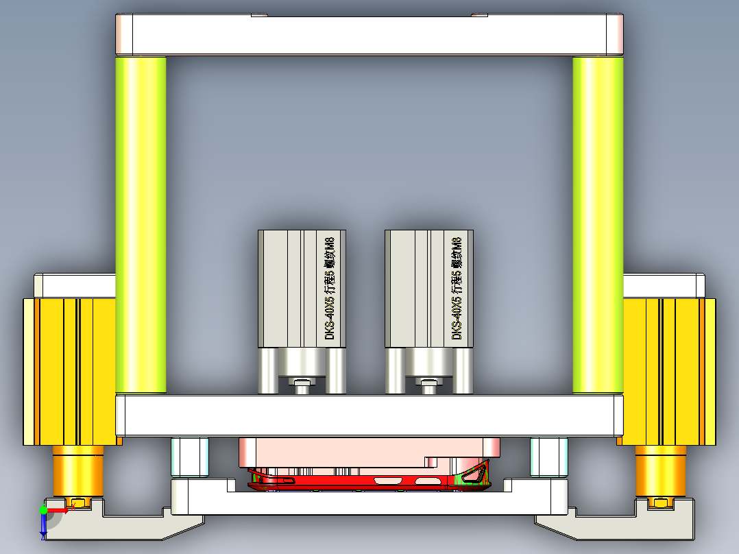 VT306-笔记本CNC工装夹具三维模型CNC4-20150323俯视图