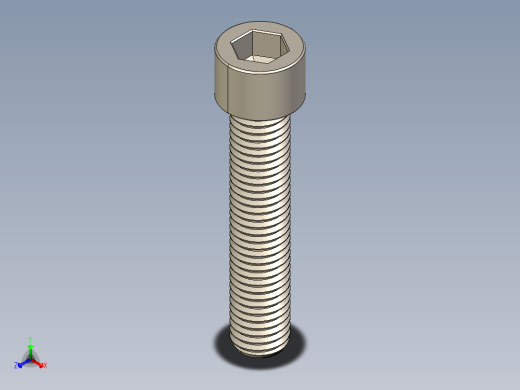 Screw_DIN_912_M12x60F_A2.STEP公制内六角螺钉主视缩略图