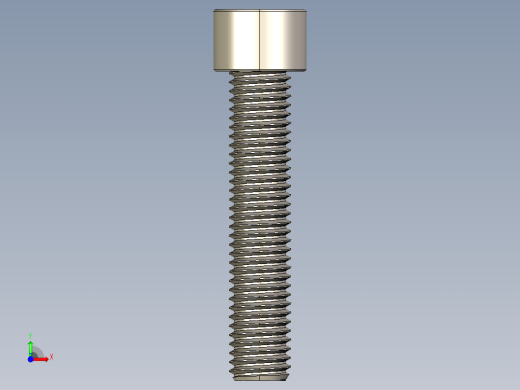 Screw_DIN_912_M12x60F_A2.STEP公制内六角螺钉前视缩略图