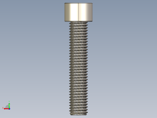Screw_DIN_912_M12x60F_A2.STEP公制内六角螺钉后视缩略图