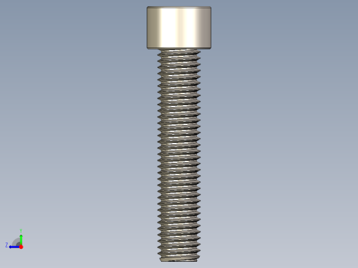 Screw_DIN_912_M12x60F_A2.STEP公制内六角螺钉右视缩略图