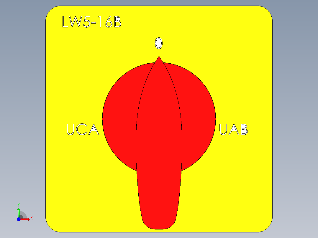 德力西电气 LW5-16B前视图