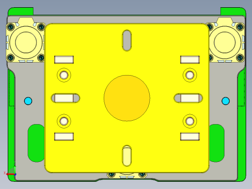 冲压键盘壳铣侧孔UG程序模型后视缩略图