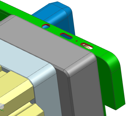 冲压键盘壳铣侧孔UG程序模型缩略图
