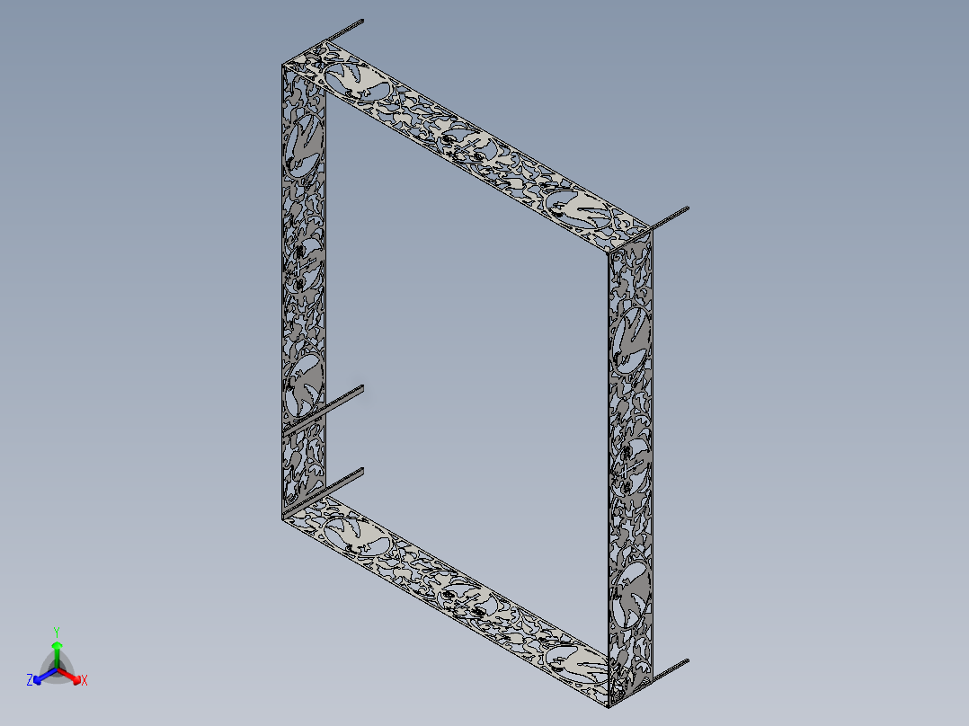 栅栏正等轴测图