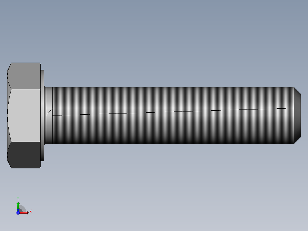 螺栓M10×45前视图