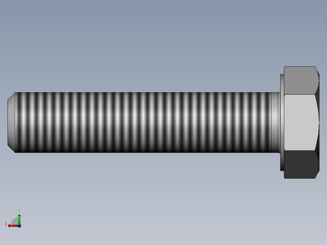 螺栓M10×45后视图
