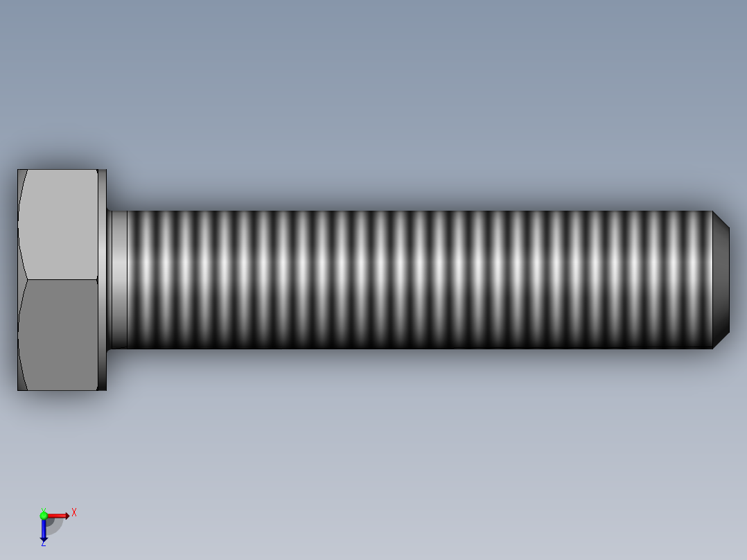 螺栓M10×45俯视图