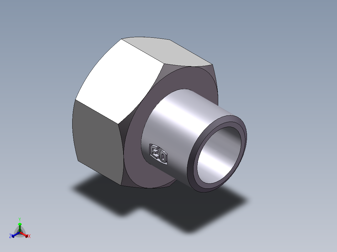 90度焊接接头、SKA38X5-正等轴测图