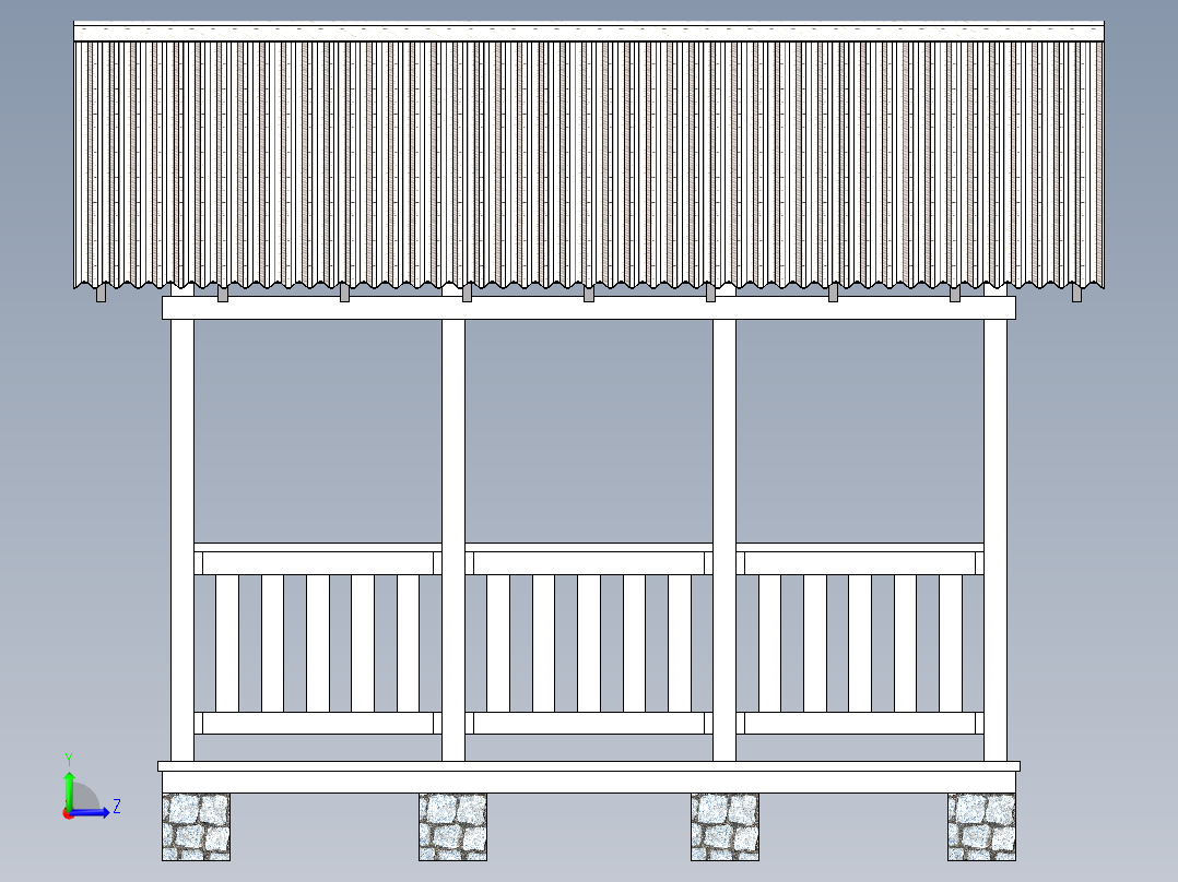 房子、建筑(103)左视图