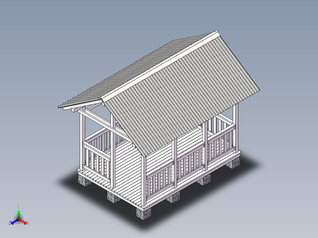 房子、建筑(103)正等轴测图