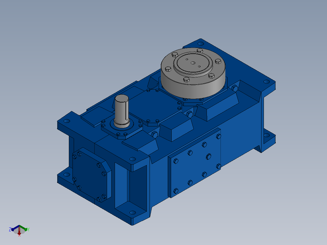 齿轮箱正等轴测图