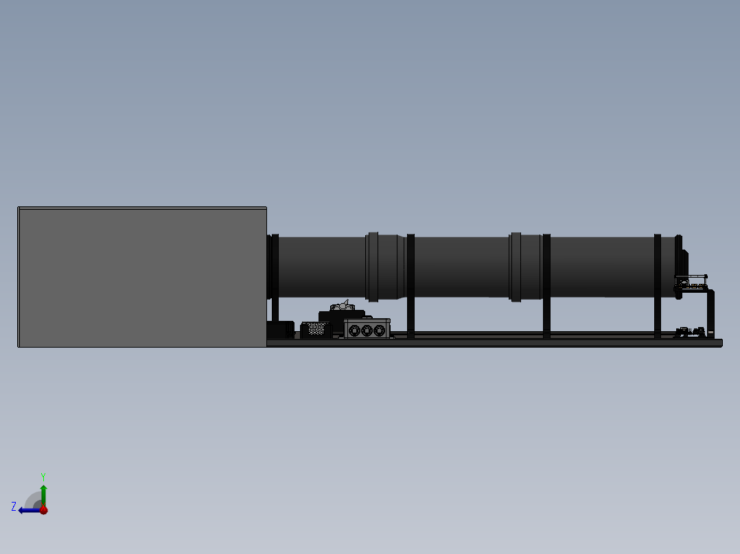 LED 光源质量的测量系统measuring-system-模型格式为 sw右视图