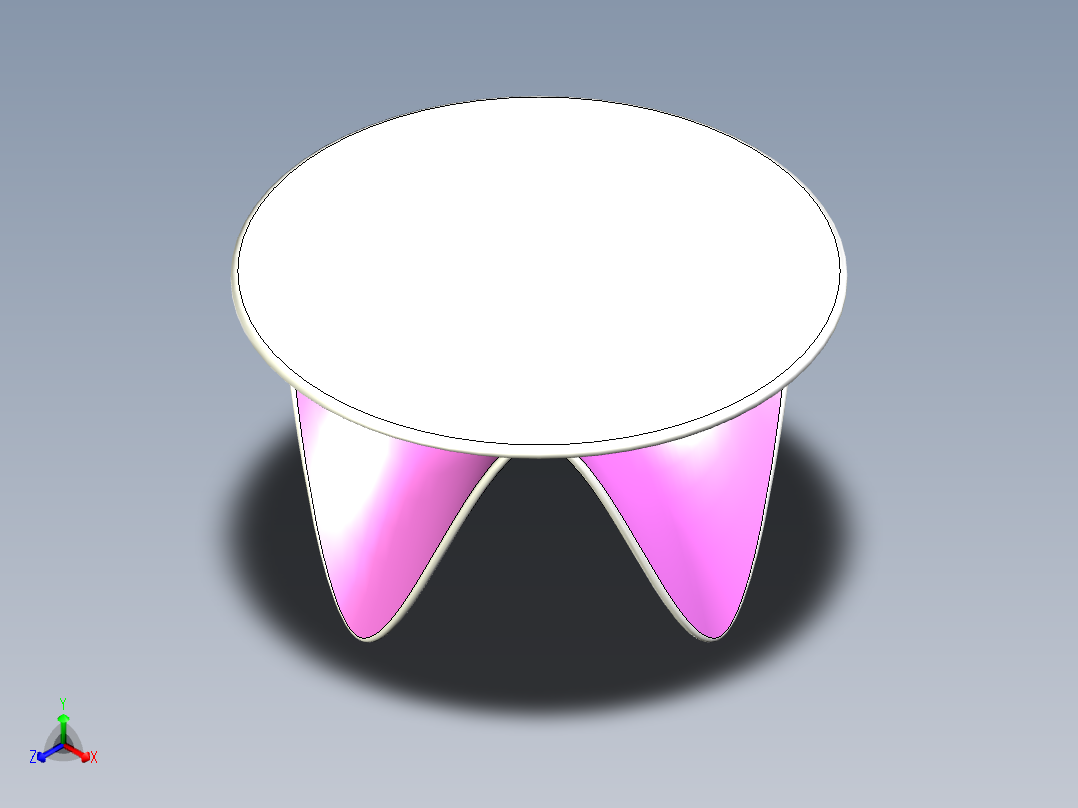 茶几正等轴测图