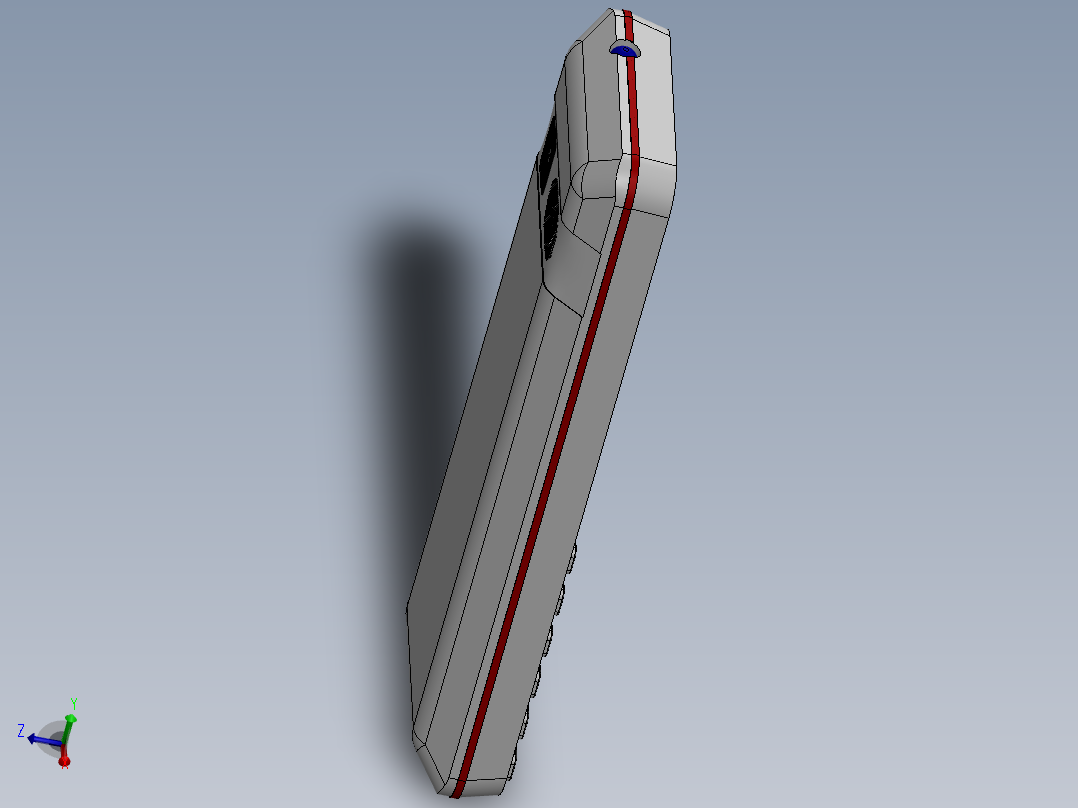 按钮式移动电话12主视图