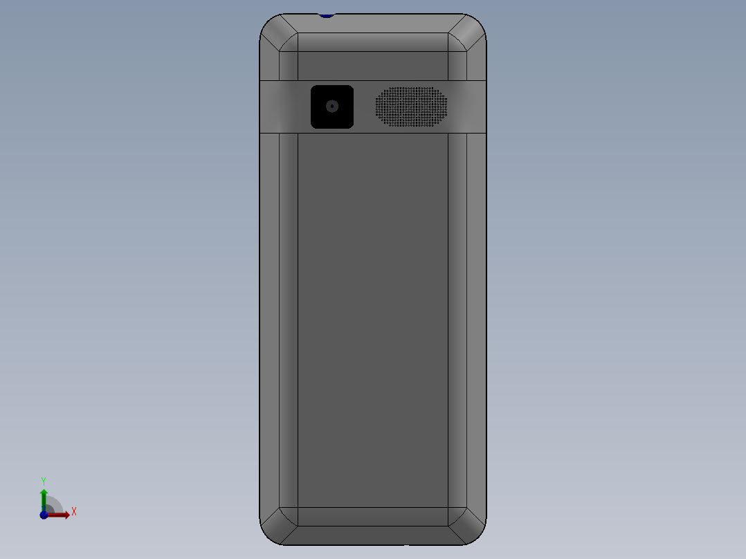 按钮式移动电话12前视图