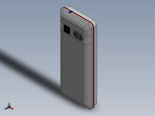 按钮式移动电话12正等轴测缩略图