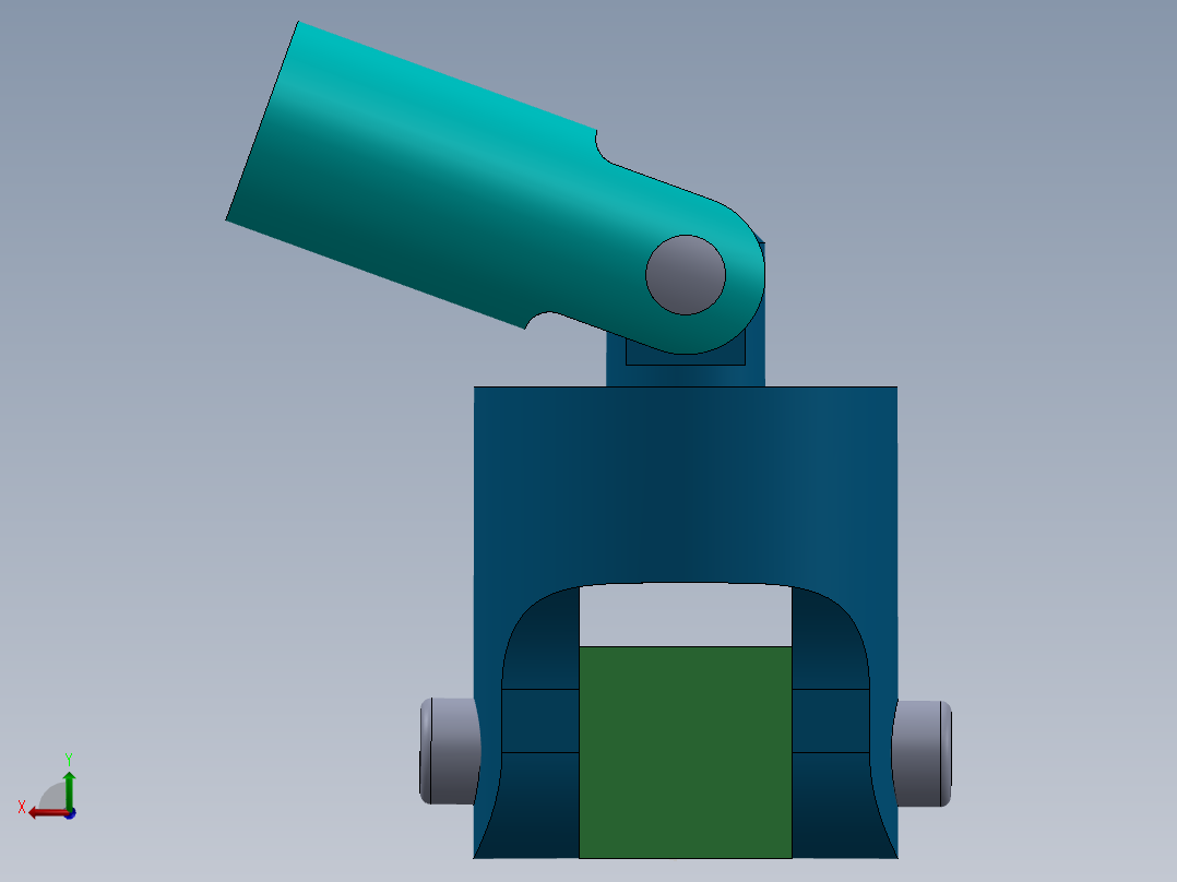 万向接头后视图
