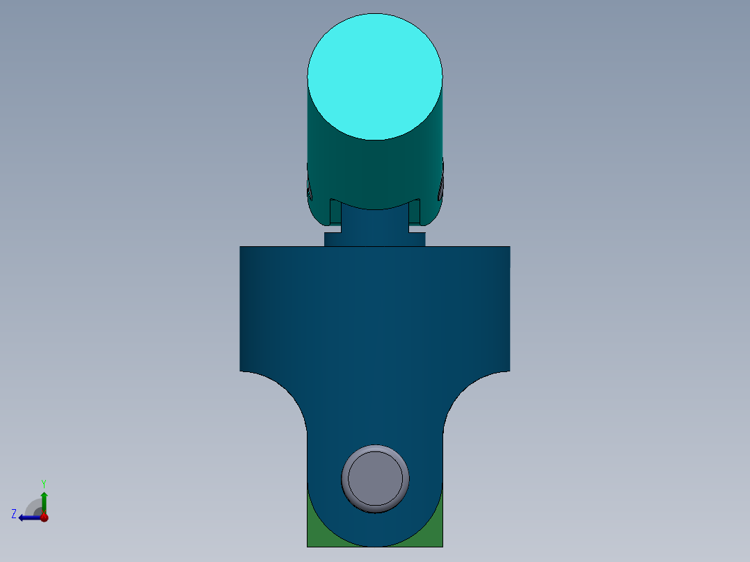 万向接头右视图
