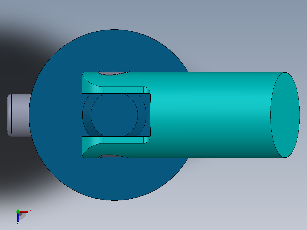 万向接头俯视图