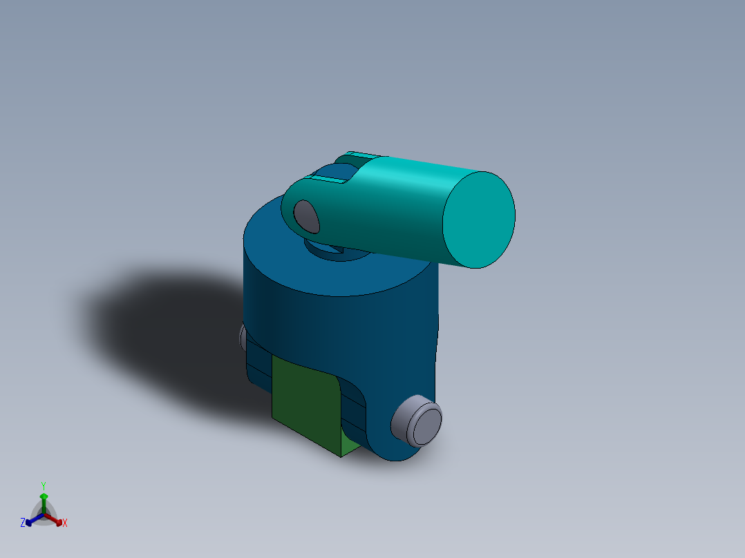 万向接头正等轴测图
