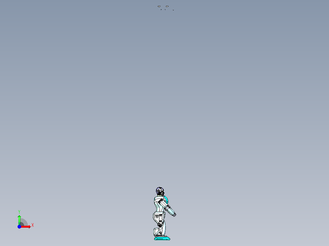 人形机器人前视图