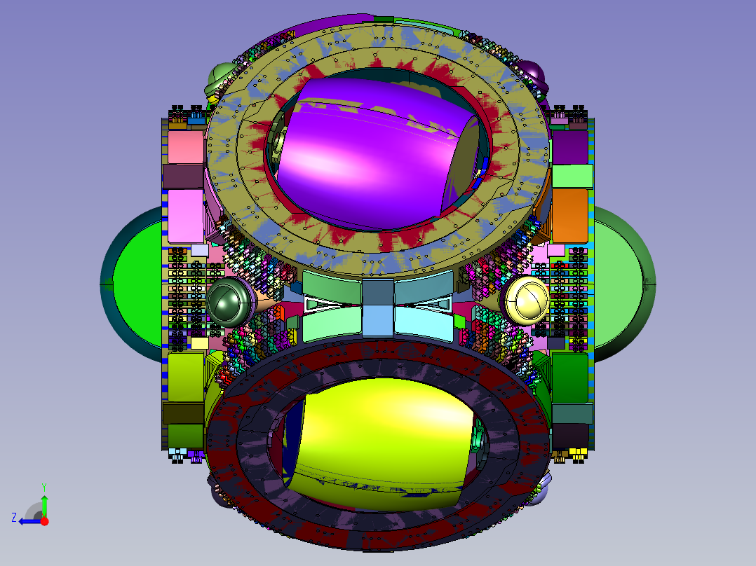 电机驱动球形关节轮右视图