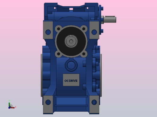 XDRV040╱075-040╱090型蜗轮蜗杆减速机[XDRV040╱075╱300╱E╱FA1╱DS╱AS2]前视缩略图