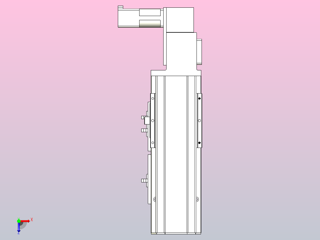 MTB10标准皮带滑台[MTB10-100-L-P10-C3]俯视图