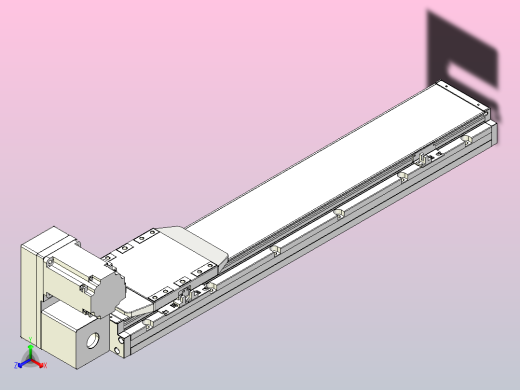 机器人皮带驱动直线轴TPA-GCB-150-P80-L550-LU-M75-N3
