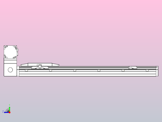 机器人皮带驱动直线轴TPA-GCB-150-P80-L550-LU-M75-N3右视缩略图