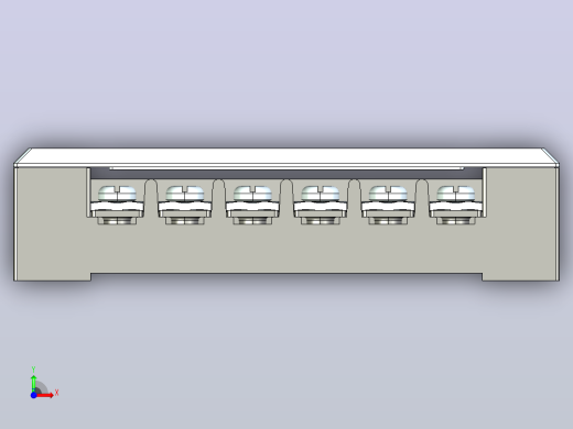 TB-1506接线端子三维模型202011前视缩略图