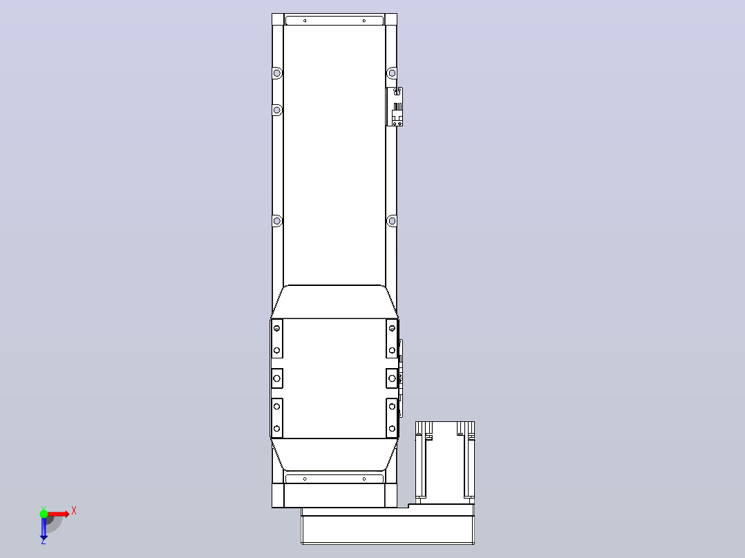 滚珠丝杠直线轴内置导轨TPA-GCR-170-2510C-L350-ML-M75-N3俯视图