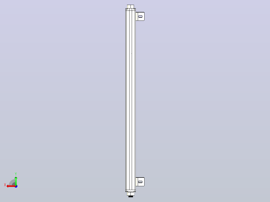 XTN3020（总高：670mm）安全光栅后视图