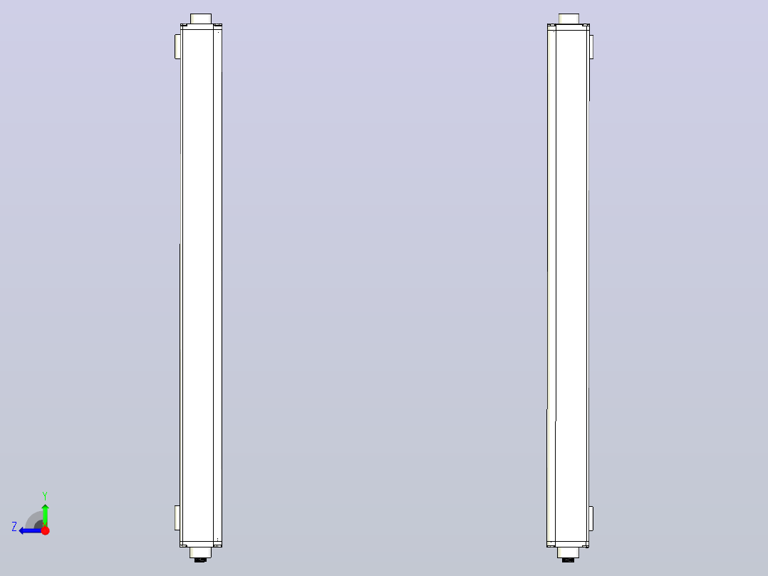 XTN3020（总高：670mm）安全光栅右视图