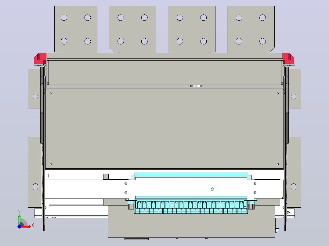 NA1-3200X-3200 4P抽屉万能式断路器三维模型202303前视图