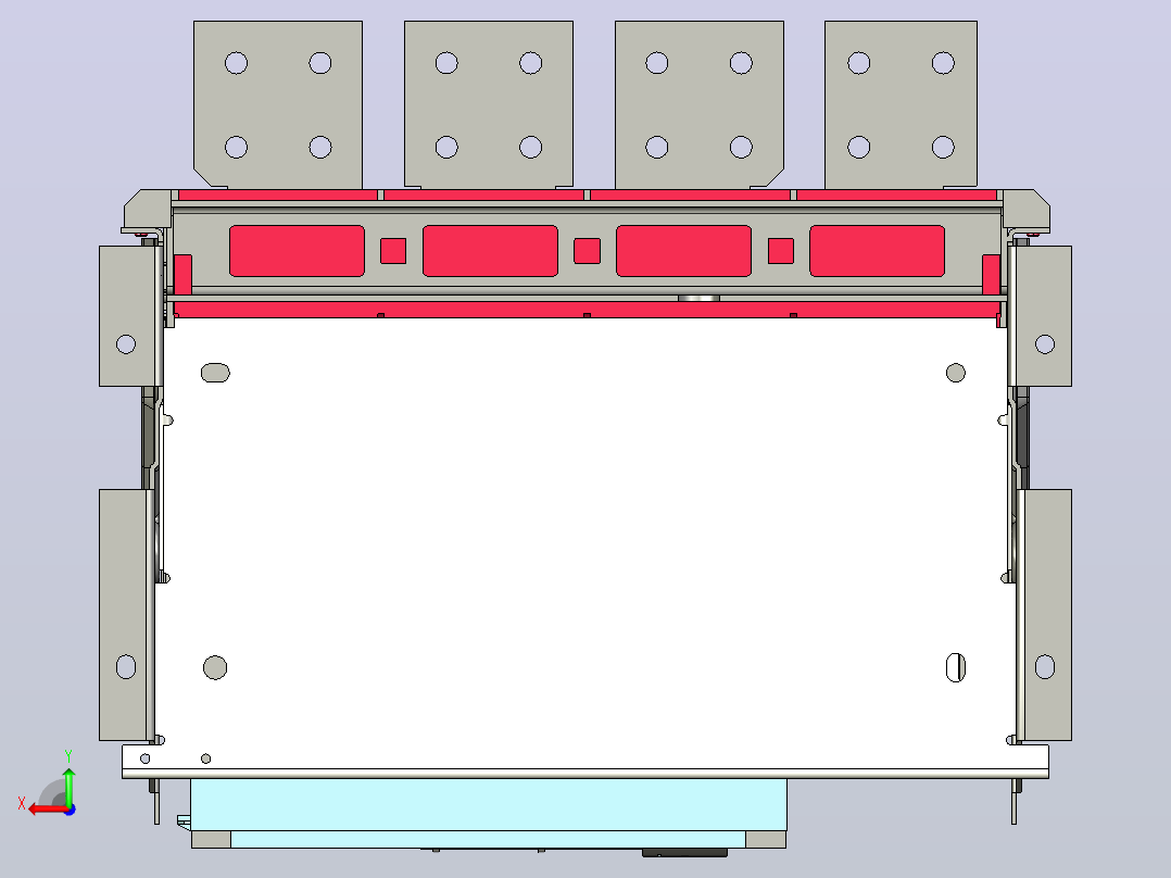 NA1-3200X-3200 4P抽屉万能式断路器三维模型202303后视图