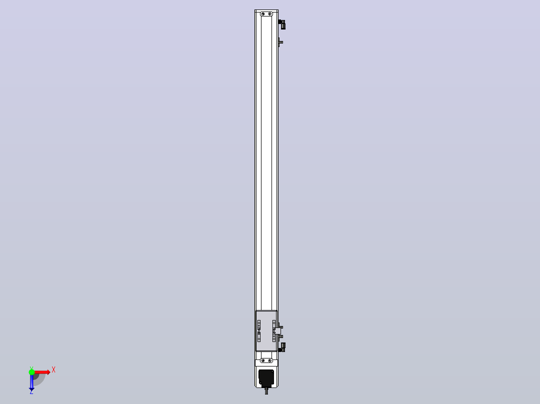 SCM6-800-BW-M10滚珠花健、支撑座、滚珠丝杠、交叉导轨、直线模组俯视图