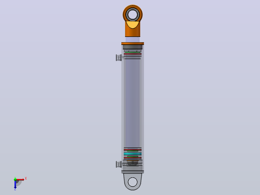 液压顶升机构（SW+CAD+说明书）俯视图