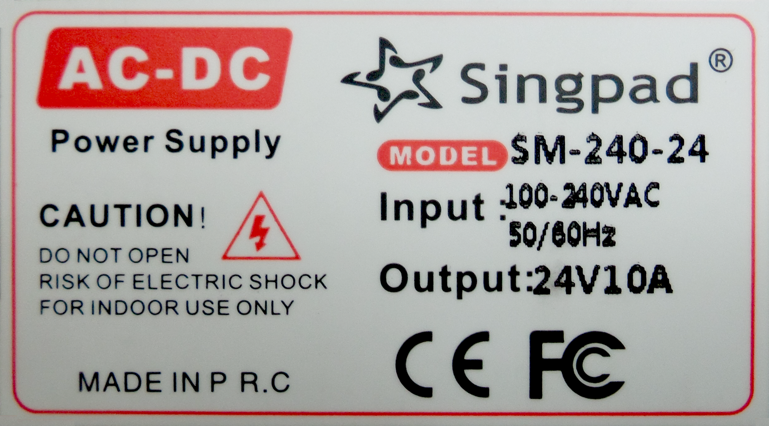 singpad sm 240 24开关电源17