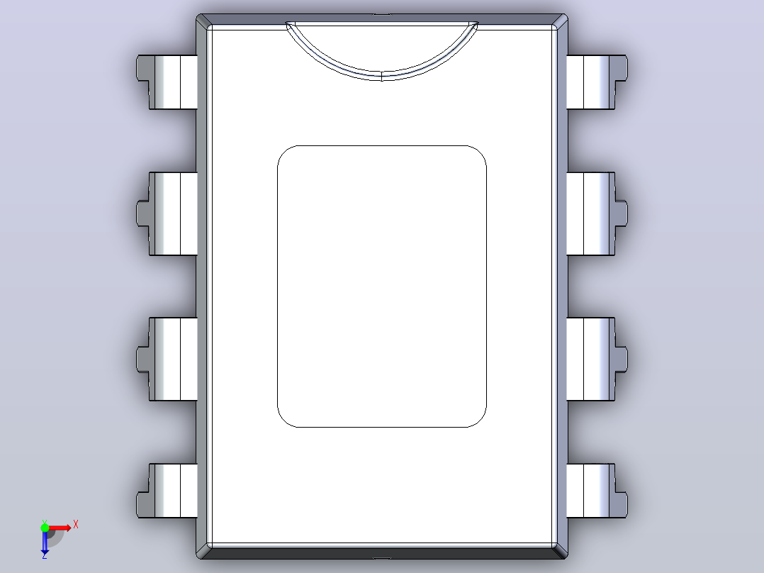Ti Opt101p Photodiode-详细模型俯视图