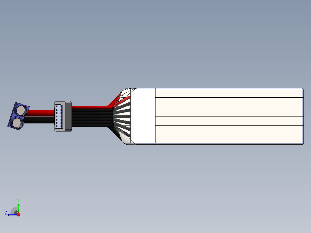 3300 mAh 锂电池右视图